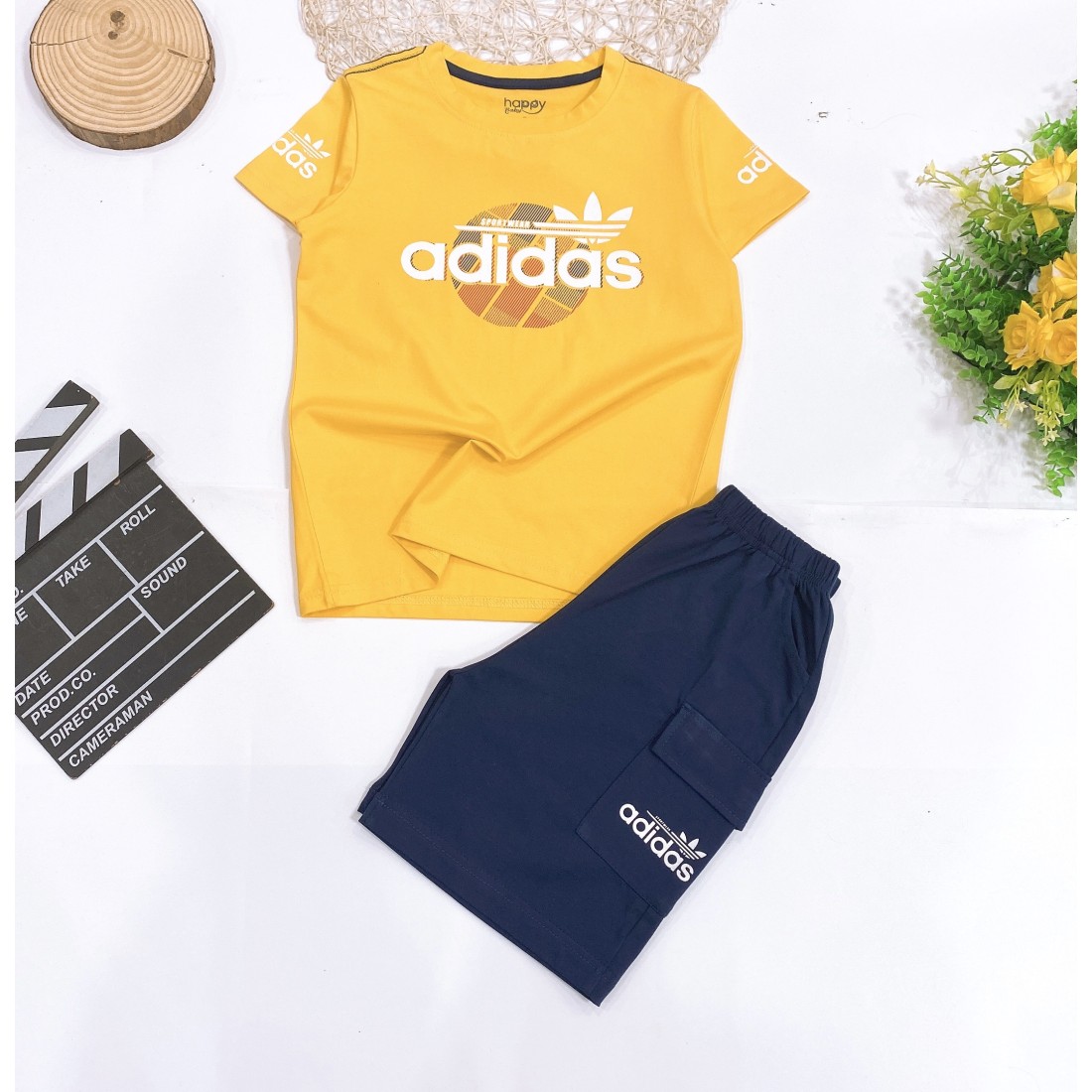 Bộ bé trai in hình adidas túi hộp-ĐỒ BỘ XUÂN HÈ BÉ TRAI